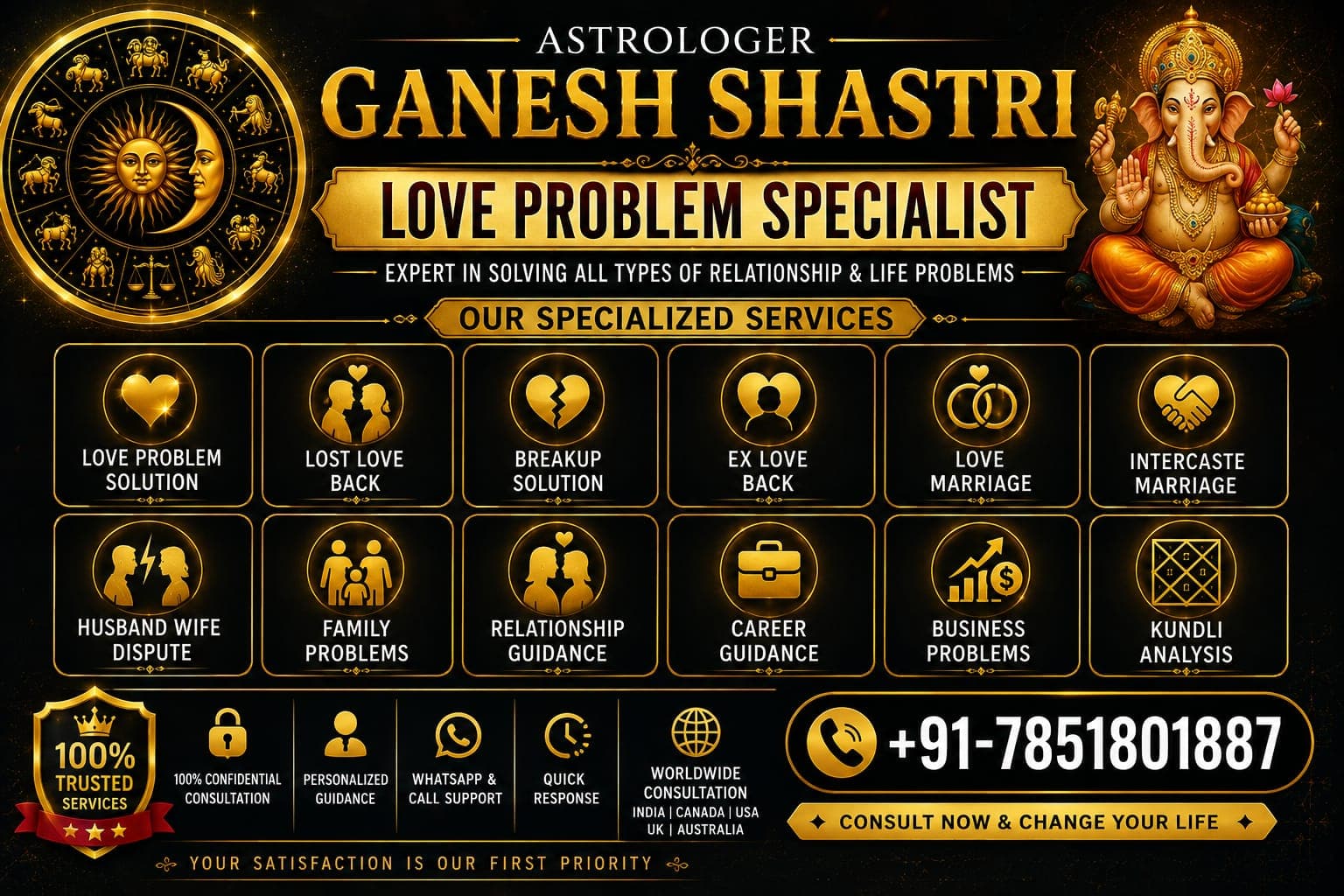 Love Problem Specialist Ganesh Shastri